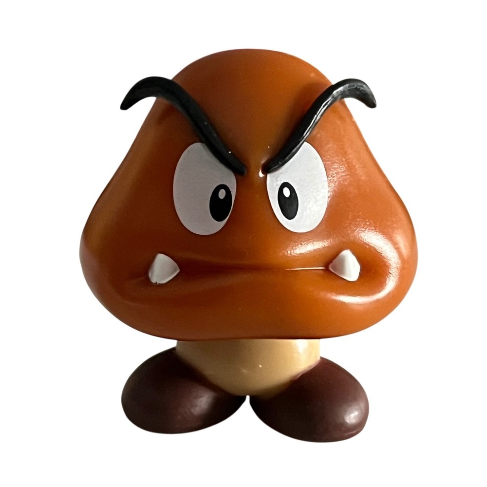 Nintendo 2.5"Super Mario Goomba Mini Figure Brown Toy Video Games‎